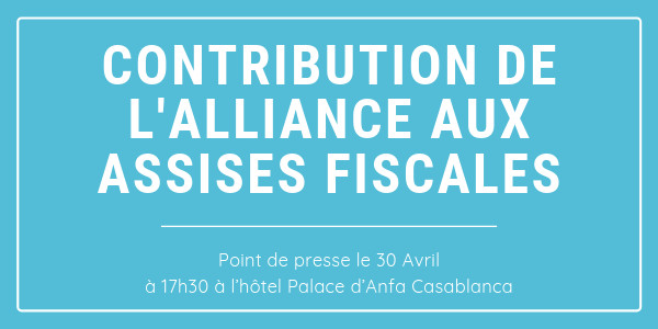 Point de presse : Contribution de l'Alliance aux assises fiscales 2019 