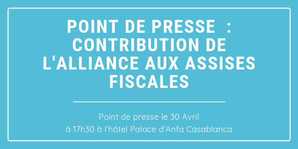 [Diaporama] : CONTRIBUTION DE L'ALLIANCE AUX ASSISES FISCALES 2019