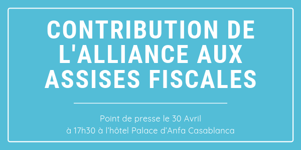 Point de presse : Contribution de l'Alliance aux assises fiscales 2019 