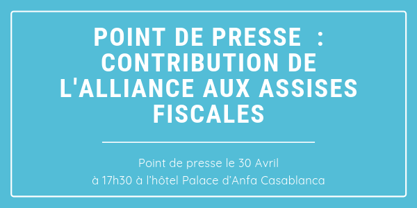 [Diaporama] : CONTRIBUTION DE L'ALLIANCE AUX ASSISES FISCALES 2019