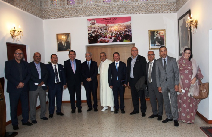 الأخ نزار بركة يستقبل رئيس وأعضاء المكتب التنفيذي للجمعية المغربية لرؤساء مجالس الجماعات