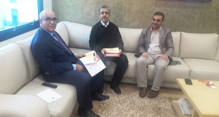 الأستاذ عبد السلام اللبار يستقبل رئيس الائتلاف الوطني من أجل اللغة العربية