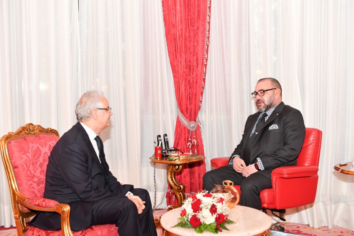 جلالة الملك يستقبل الأخ نزار بركة بمناسبة انتخابه أمينا عاما لحزب الاستقلال جلالة الملك يستقبل الأخ نزار بركة بمناسبة انتخابه أمينا عاما لحزب الاستقلال