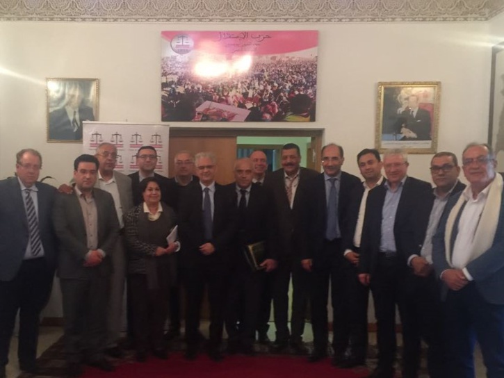 استقبال الأخ نزار بركة الأمين العام لحزب الاستقلال لأعضاء المكتب التنفيذي لرابطة الاقتصاديين الاستقلاليين