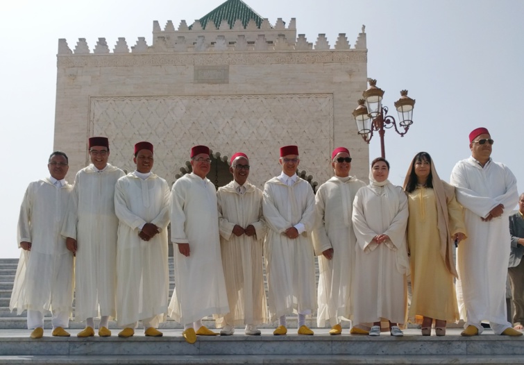وفد من قيادة حزب الاستقلال برئاسة الأخ الأمين العام يترحم على الروح الطاهرة لأب الأمة وأرواح شهداء الحرية والاستقلال