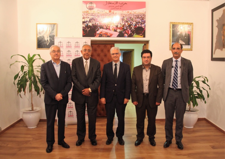 الأمين العام لحزب الاستقلال يستقبل اللجنة الوطنية للمراقبة المالية