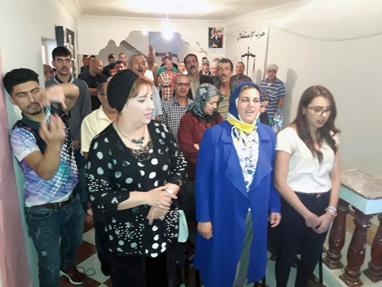 الأخ عمر حجيرة يشرف على افتتاح مقر جديد لحزب الاستقلال  بجماعة بني ادرار