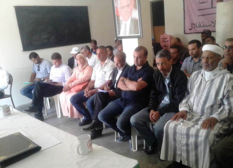 الأخ ياسين دغو مبعوث اللجنة التنفيذية للحزب يترأس الدورة العادية للمجلس الإقليمي لجرادة