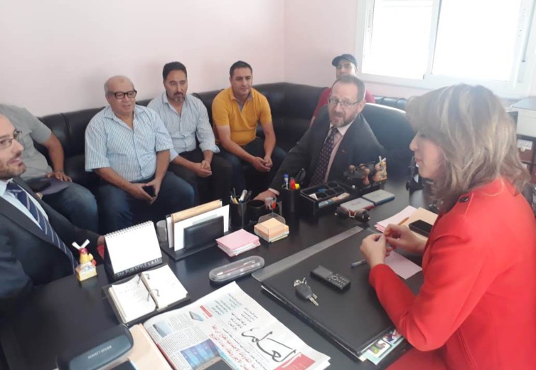 وفد رفيع المستوى عن السفارة البريطانية في زيارة مجاملة للمفتشية الإقليمية لحزب الاستقلال بالحسيمة