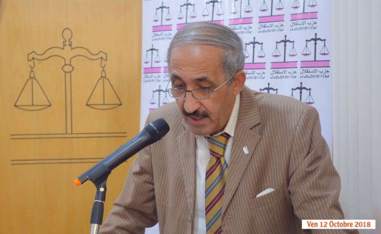 الأخ محمد بلماحي مبعوث اللجنة التنفيذية يترأس المجلس الاقليمي لحزب الاستقلال بمولاي