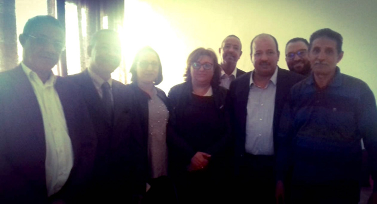 المكتب التنفيذي للنقابة الوطنية لموظفي قطاع الشؤون العامة والحكامة في لقاء مع الأخ النعم ميارة المكتب التنفيذي للنقابة الوطنية لموظفي قطاع الشؤون العامة والحكامة في لقاء مع الأخ النعم ميارة