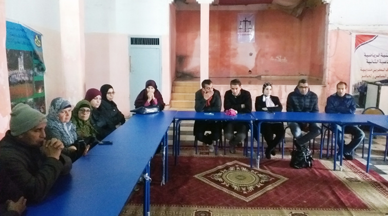 في الجمع العام التأسيسي للمكتب الجهوي للجامعة الوطنية لموظفي وأعوان الشبيبة والرياضة بجهة بني ملال خنيفرة