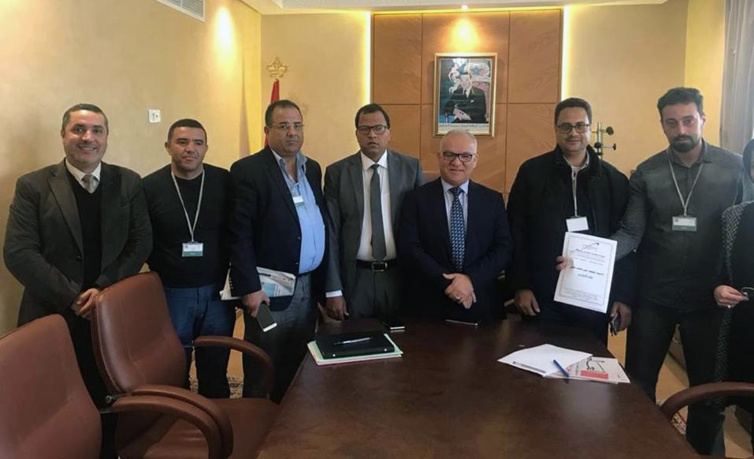 الأخ نورالدين مضيان يستقبل أعضاء الهيئة الوطنية للتقنيين بالمغرب