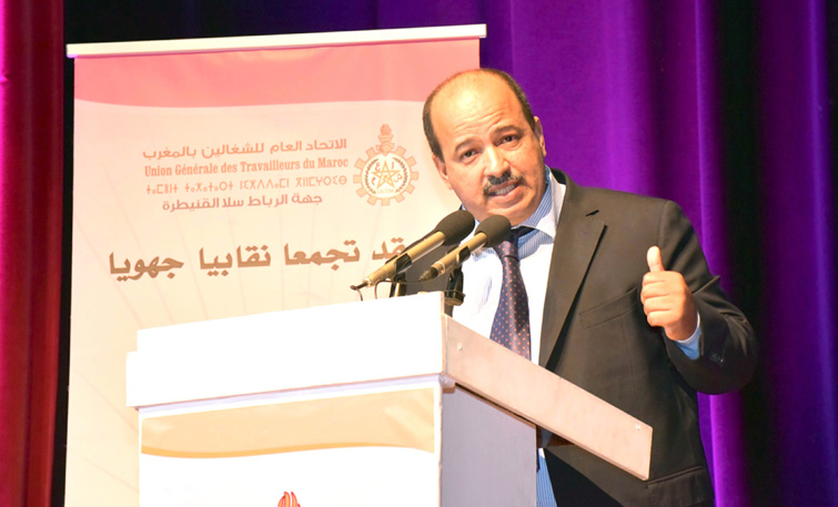 الأخ النعم ميارة الكاتب العام للاتحاد العام للشغالين  يترأس تجمعا نقابيا جهويا حاشدا بالرباط الأخ النعم ميارة الكاتب العام للاتحاد العام للشغالين  يترأس تجمعا نقابيا جهويا حاشدا بالرباط