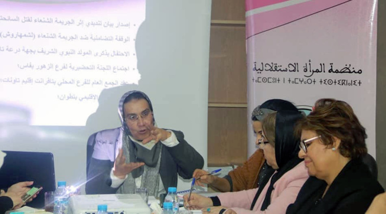 المكتب التنفيذي لمنظمة المرأة الاستقلالية يصادق على برنامج مكثف خلال شهري فبراير ومارس 2019
