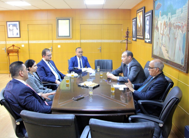 الأخوين شيبة ماء العينين ورحال المكاوي يستقبلان وفدا عن حزب الوفاق الوطني العراقي