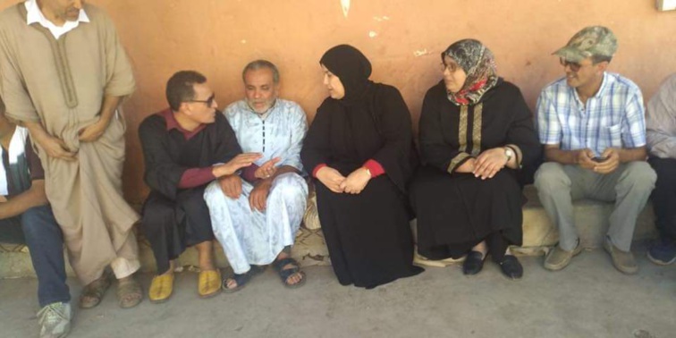 وفد عن حزب الاستقلال برئاسة الأخت زينب قيوح يقوم بزيارة لعائلات وأسر ضحايا "فاجعة تارودانت"