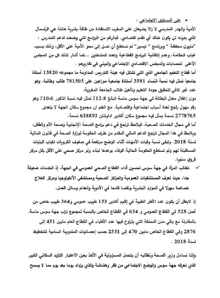 في بيان المؤتمر المحلي لمنظمة المرأة الاستقلالية بفرع أكادير المحيط في بيان المؤتمر المحلي لمنظمة المرأة الاستقلالية بفرع أكادير المحيط