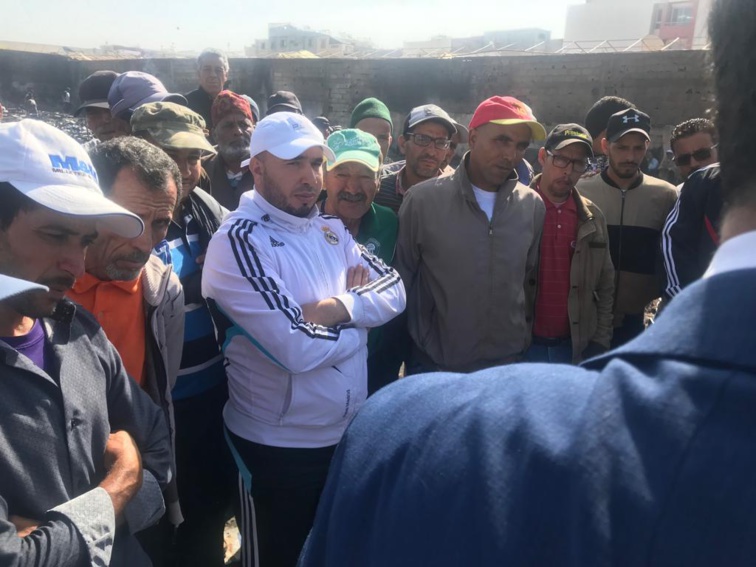 الأخ مولاي أحمد أفيلال يتدراس مع والي جهة سوس ماسة أوضاع الباعة المتضررين من حريق سوق مولاي يوسف بأكادير الذين يعانون عطالة قاتلة