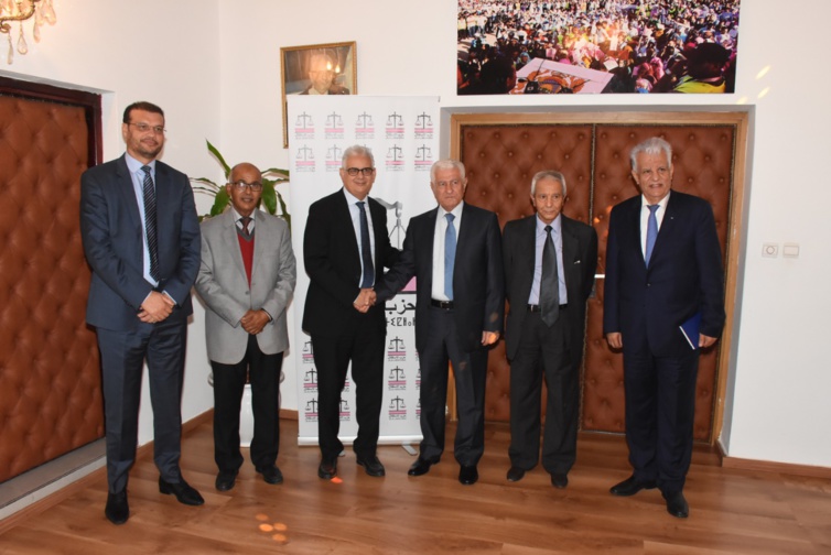 الأخ نزار بركة يستقبل السيد عباس زكي عضو اللجنة المركزية لحركة التحرير الوطني الفلسطيني فتح