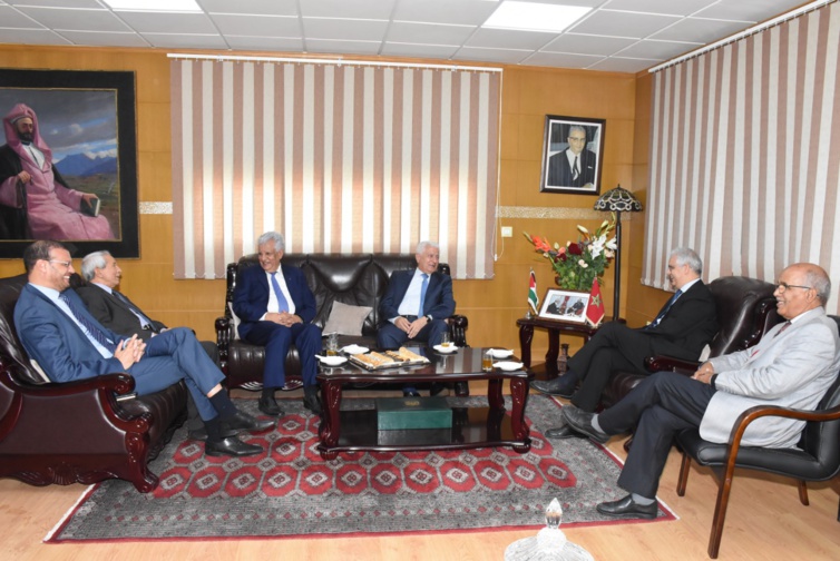 الأخ نزار بركة يستقبل السيد عباس زكي عضو اللجنة المركزية لحركة التحرير الوطني الفلسطيني فتح