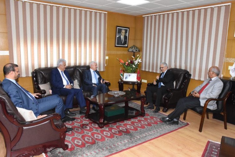 الأخ نزار بركة يستقبل السيد عباس زكي عضو اللجنة المركزية لحركة التحرير الوطني الفلسطيني فتح