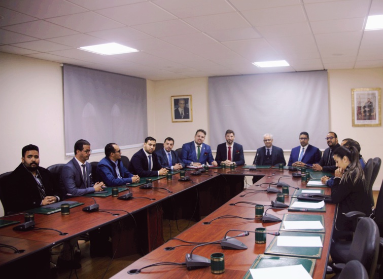 الأخ نزار بركة يستقبل السيد عمر انتغا بيريز الكاتب العام لشبيبة الحزب الاشتراكي العمالي الإسباني الحاكم