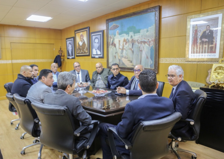 الأخ نزار بركة يستقبل السيد عبد المنعم الفتاحي الأمين العام لحزب العهد الديمقراطي والوفد المرافق له الأخ نزار بركة يستقبل السيد عبد المنعم الفتاحي الأمين العام لحزب العهد الديمقراطي والوفد المرافق له