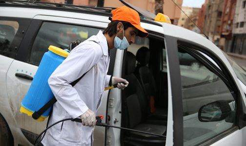 مهنيو النقل العمومي للمسافرين والنقل المزدوج ملزمون بالتقيد بالتدابير الاحترازية ضد وباء كورونا مهنيو النقل العمومي للمسافرين والنقل المزدوج ملزمون بالتقيد بالتدابير الاحترازية ضد وباء كورونا