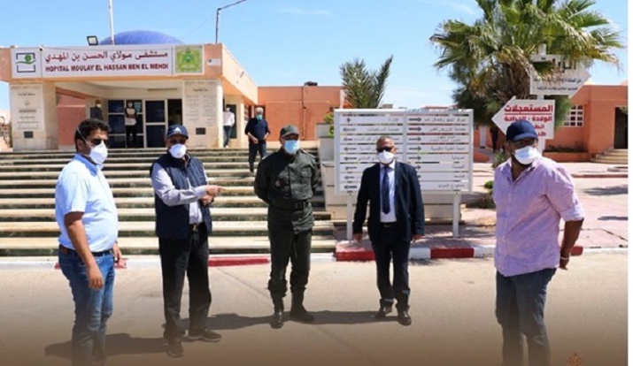 الحاج مولاي حمدي ولد الرشيد ووالي الجهة ورئيس مجلسها يشرفون على انطلاق أجرأه اتفاقية جديدة لدعم القطاع الصحي بالعيون