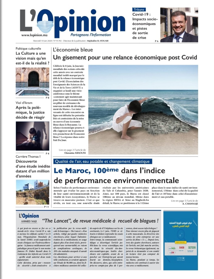 L'Opinion du Mercredi 10 Juin 2020
