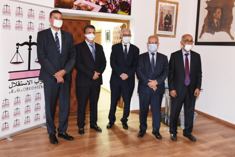 الأخ نزار بركة يستقبل الأستاذ عبد اللطيف وهبي الأمين العام لحزب الأصالة والمعاصرة
