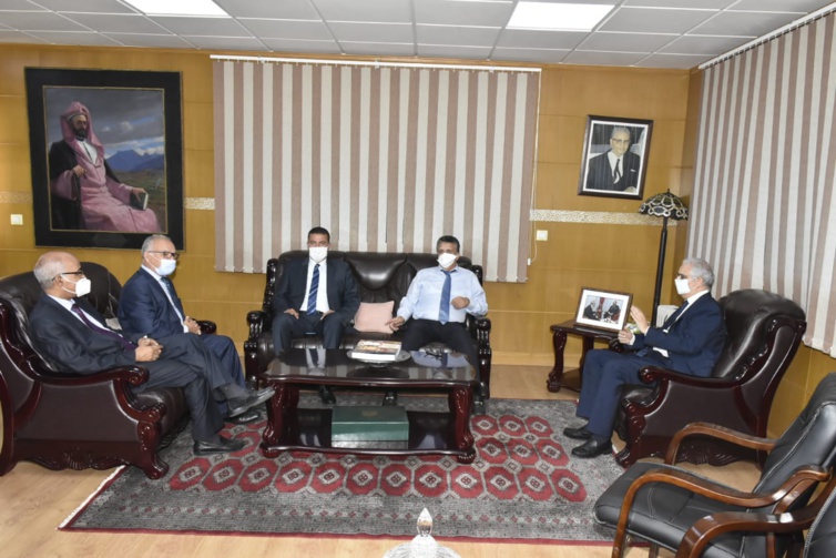 الأخ نزار بركة يستقبل الأستاذ عبد اللطيف وهبي الأمين العام لحزب الأصالة والمعاصرة