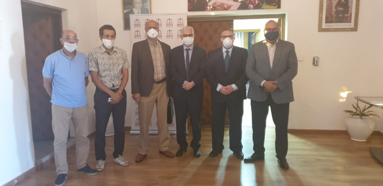 الأخ نزار بركة الأمين العام لحزب الاستقلال يستقبل الجبهة الوطنية لإنقاذ المصفاة المغربية للبترول "لاسامير"