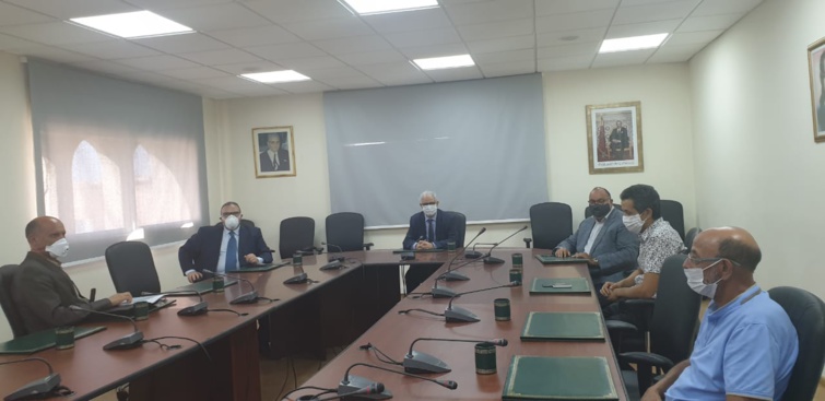 الأخ نزار بركة الأمين العام لحزب الاستقلال يستقبل الجبهة الوطنية لإنقاذ المصفاة المغربية للبترول "لاسامير"