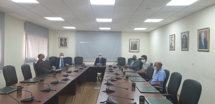 الأخ نزار بركة الأمين العام لحزب الاستقلال يستقبل الجبهة الوطنية لإنقاذ المصفاة المغربية للبترول "لاسامير"