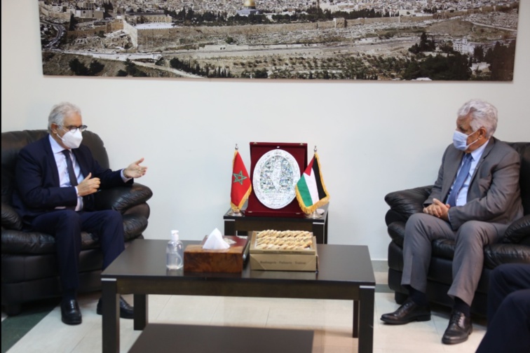 وفد استقلالي هام برئاسة الأخ نزار بركة في زيارة لسفارة دولة فلسطين لتأكيد الموقف المغربي الثابت والداعم للقضية الفلسطينية