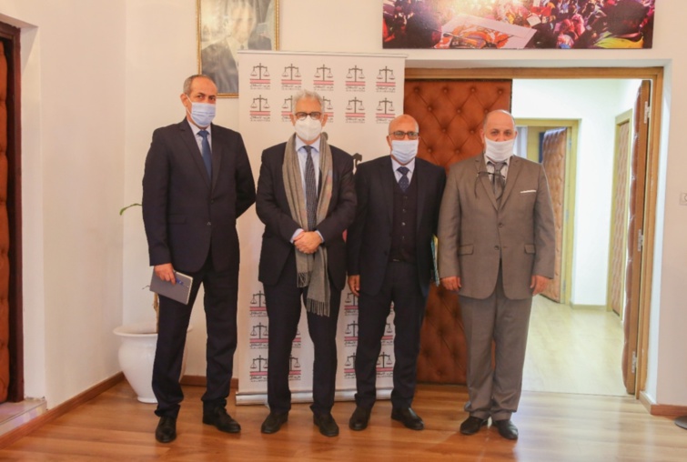 الأخ نزار بركة يستقبل السيد مولاي ابراهيم العثماني رئيس المجلس الإداري للتعاضدية العامة لموظفي الإدارات العمومية