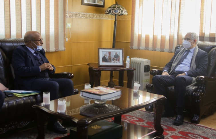 الأخ نزار بركة يستقبل السيد مولاي ابراهيم العثماني رئيس المجلس الإداري للتعاضدية العامة لموظفي الإدارات العمومية