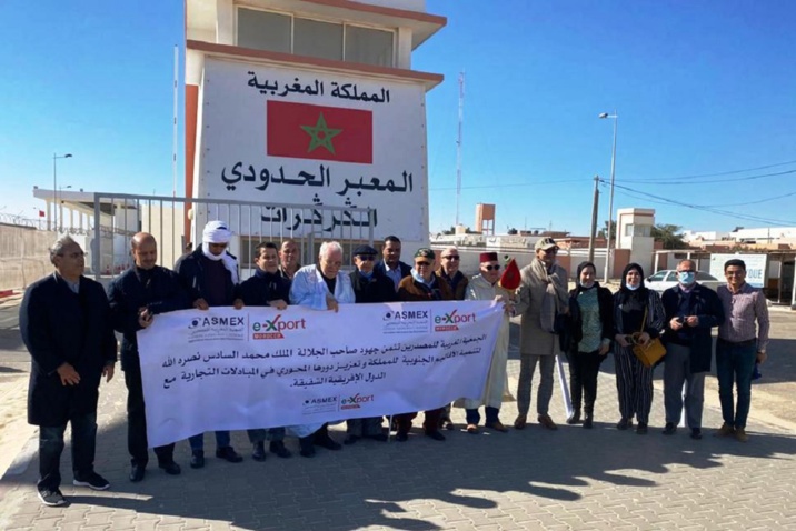 رئيس الجمعية المغربية للمصدرين حسن السنتيسي الادريسي في زيارة الى معبر الكركرات: