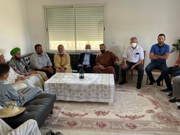 الأخ نزار بركة يقدم واجب العزاء والمواساة في وفاة والدة الأخ عبد الله هيشو المفتش الإقليمي للحزب بإقليم الفحص أنجرة