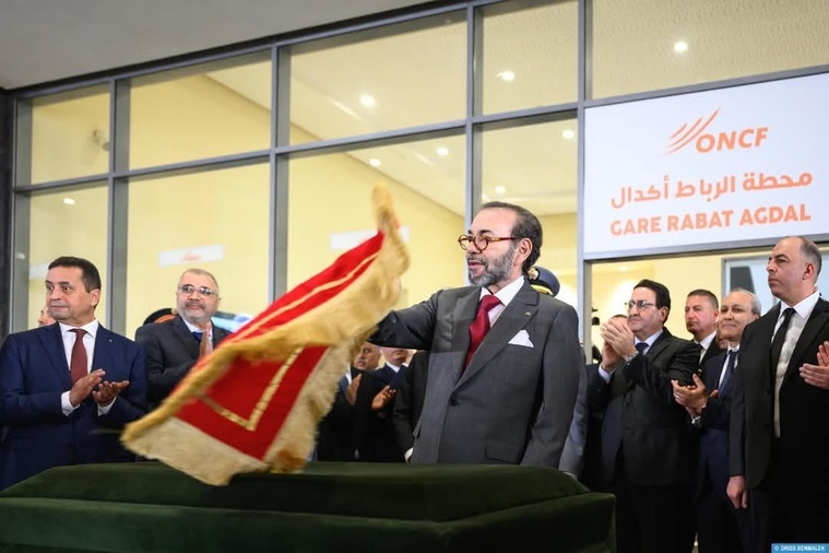 صاحب الجلالة الملك محمد السادس نصره الله يعطي انطلاقة إنجاز خط السكك فائق السرعة بين القنيطرة ومراكش