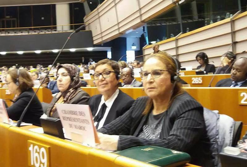 الأخت سعيدة آيت بوعلي تبصم على مشاركة متميزة خلال الأسبوع الإفريقي بالبرلمان الأوروبي