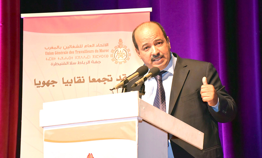 الأخ النعم ميارة الكاتب العام للاتحاد العام للشغالين  يترأس تجمعا نقابيا جهويا حاشدا بالرباط الأخ النعم ميارة الكاتب العام للاتحاد العام للشغالين  يترأس تجمعا نقابيا جهويا حاشدا بالرباط