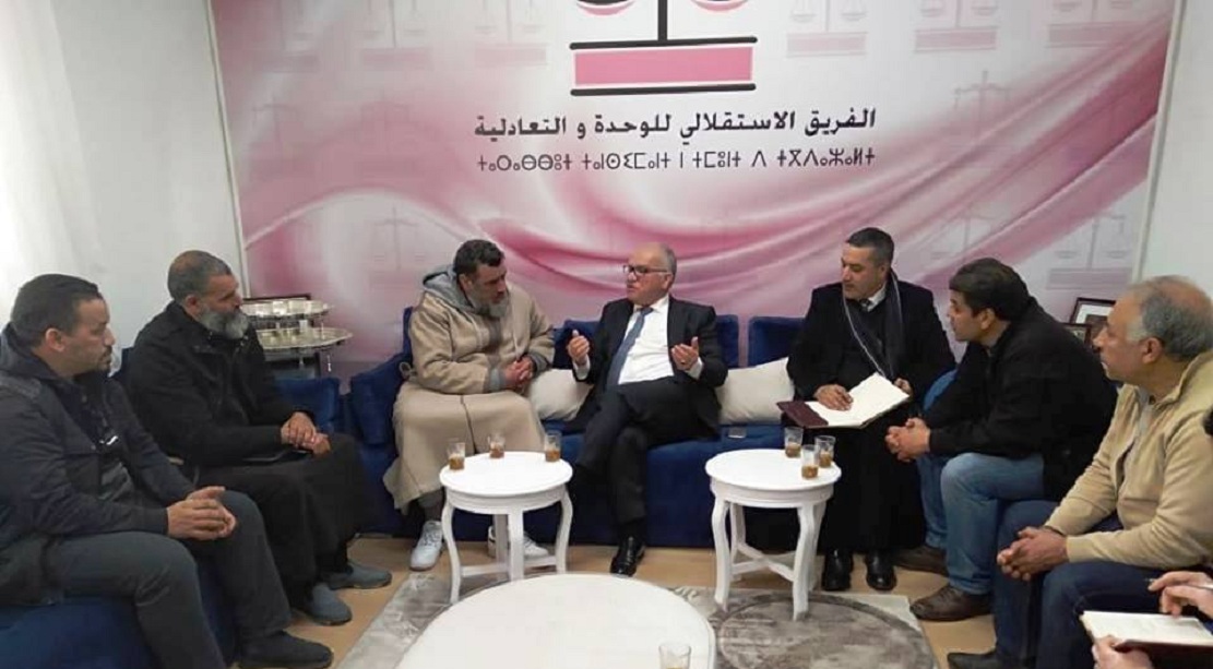 رئيس الفريق الاستقلالي بمجلس النواب في لقاء مع أعضاء الجمعية المغربية لبائعي اللحوم بالجملة لمدينة الأنوار