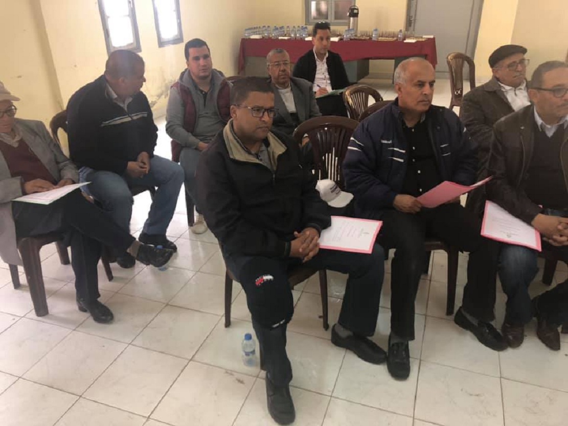 الأخ أحمد بلفاطمي يترأس المؤتمر الأول لتأسيس المجلس الجهوي بمراكش أسفي للجامعة الوطنية لموظفي وأعوان قطاع الشبيبة والرياضة الأخ أحمد بلفاطمي يترأس المؤتمر الأول لتأسيس المجلس الجهوي بمراكش أسفي للجامعة الوطنية لموظفي وأعوان قطاع الشبيبة والرياضة