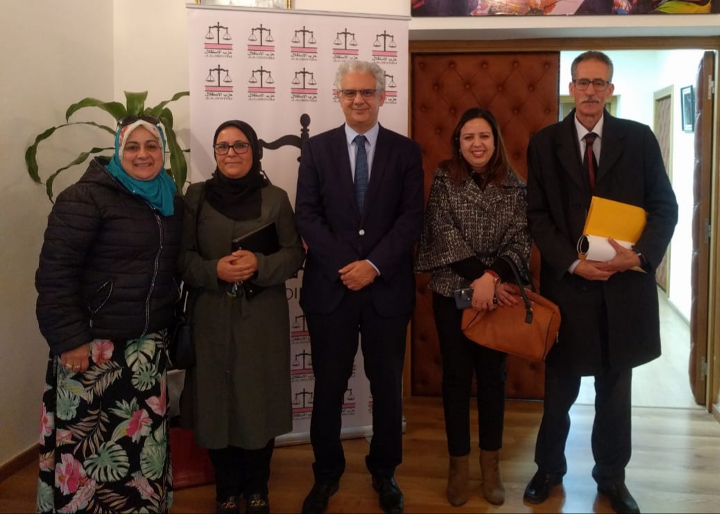 الأخ نزار بركة يستقبل المكتب التنفيذي للاتحاد الوطني للمتصرفين المغاربة