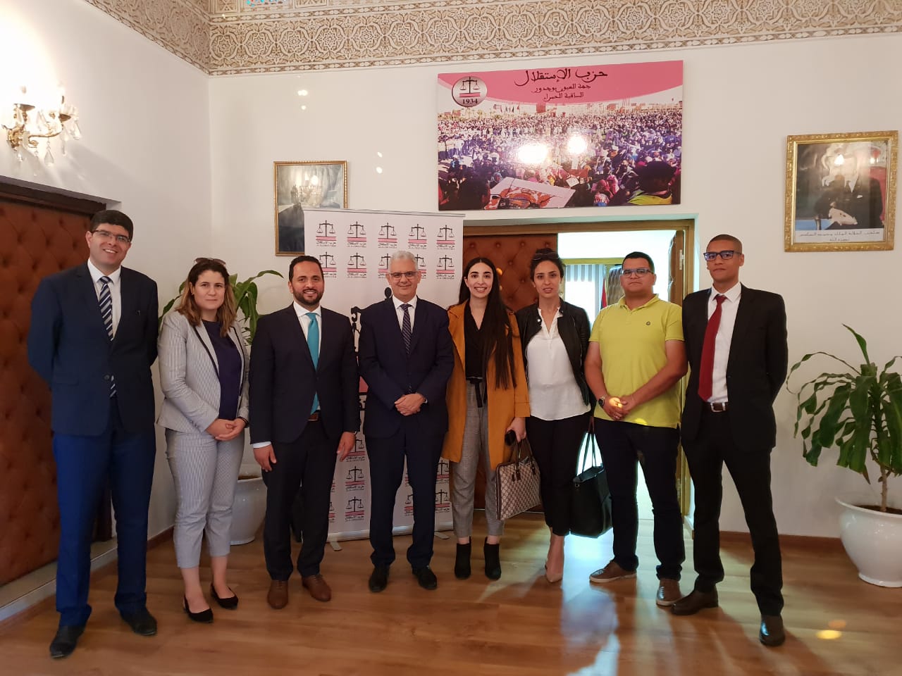 الأخ نزار بركة يستقبل رئيس وأعضاء حكومة الشباب المغربية