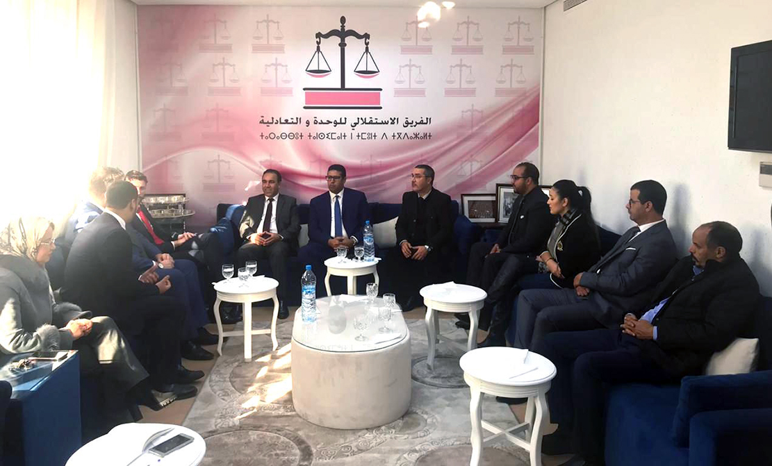 شبيبة الحزب الاشتراكي العمالي الاسباني في ضيافة الفريق الاستقلالي للوحدة والتعادلية بمجلس النواب