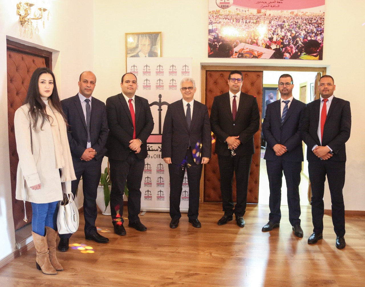 الأخ نزار بركة يستقبل السيد برونو كازوهيرو رئيس الاتحاد الدولي للشباب الديمقراطي